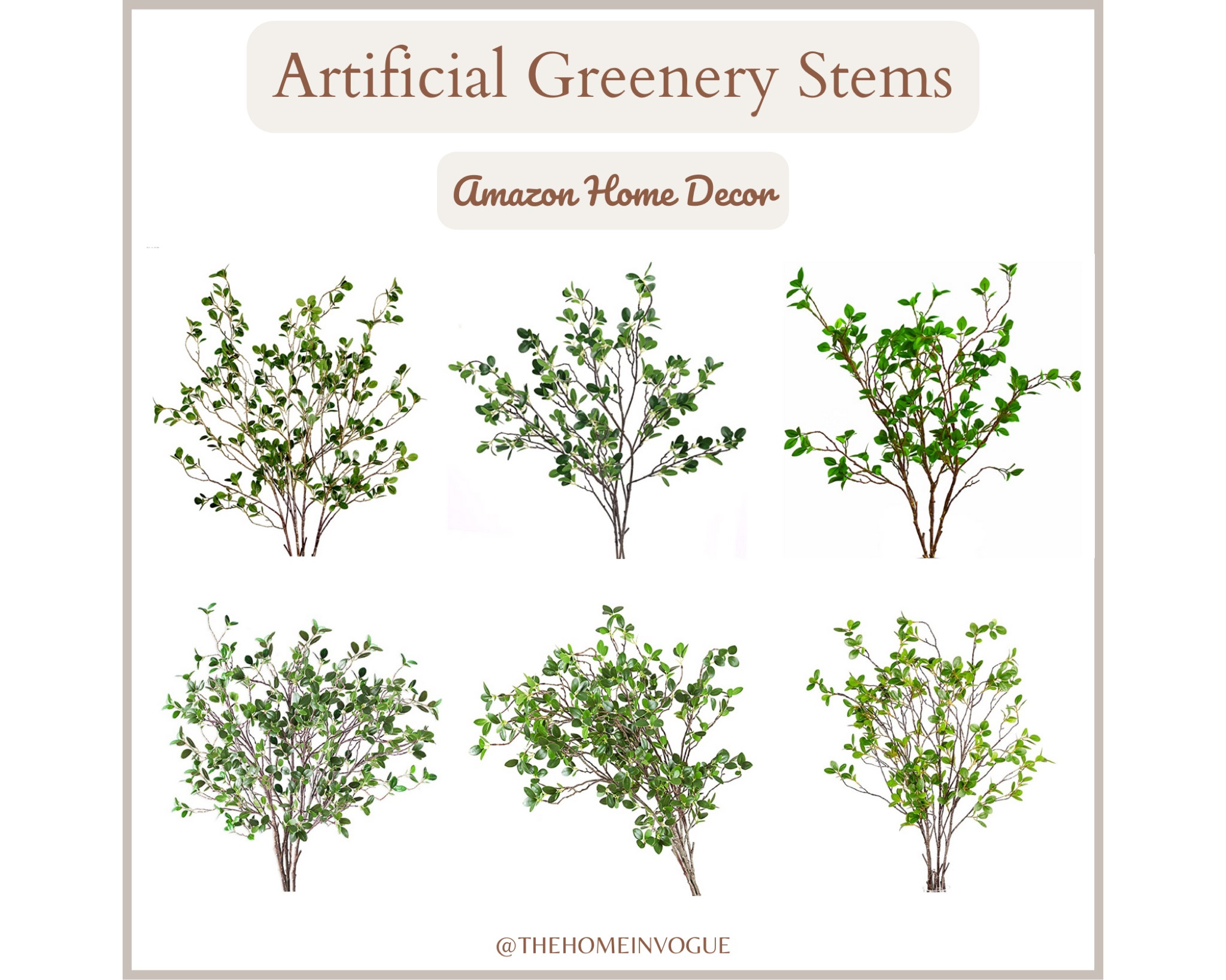 Artificial greenery stems, faux greenery, summer florals, artificial leaves, artificial foliage, faux eucalyptus branches, floral decor, artificial ficus branches, faux leaf spray, faux olive branches, 

#LTKhome #LTKSeasonal #LTKFind