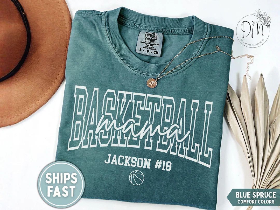 Custom Basketball Mom Shirt Personalized Basketball Mom T-shirt Basketball Mom Gift for Basketbal... | Etsy (US)