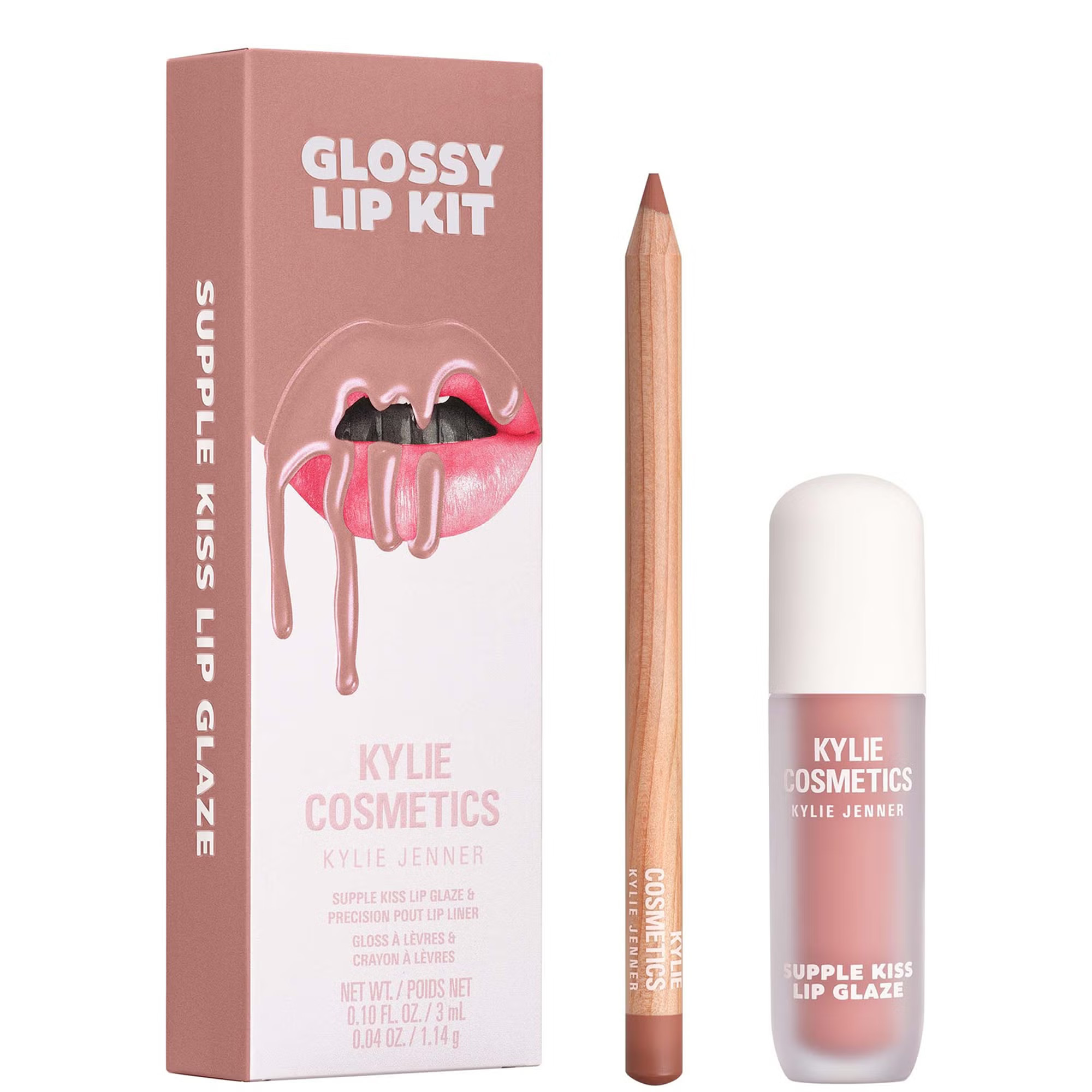 Kylie Cosmetics Glossy Lip Kit - Coconut 2.0 | Look Fantastic (UK)