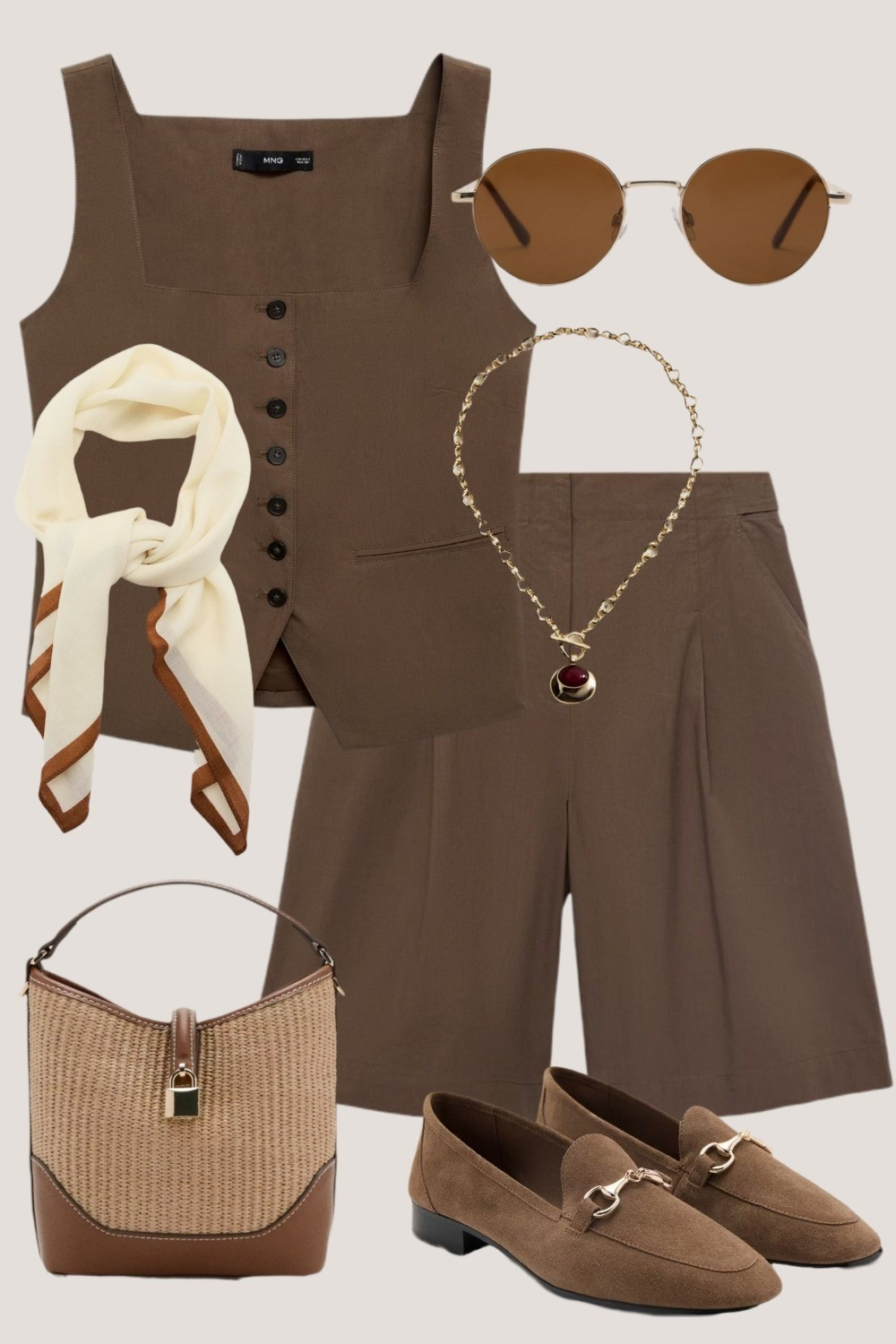 This gorgeous waistcoat and shorts set is currently on sale! Spruce it up with summery accessories for a chic and elevated look 

#LTKootd