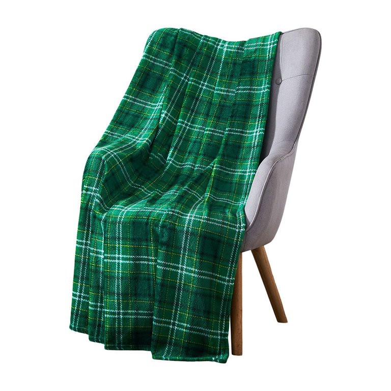 St. Patrick's Day Soft Throw Blanket: O'Leary's Green Plaid Irish Comfort | Walmart (US)