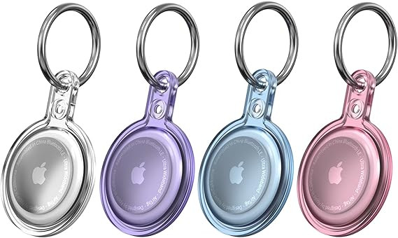 Airtag Case 4 Pack for Apple Airtag, Airtags Holder for Dog Collar, Airtag Keychain for Dogs Back... | Amazon (US)