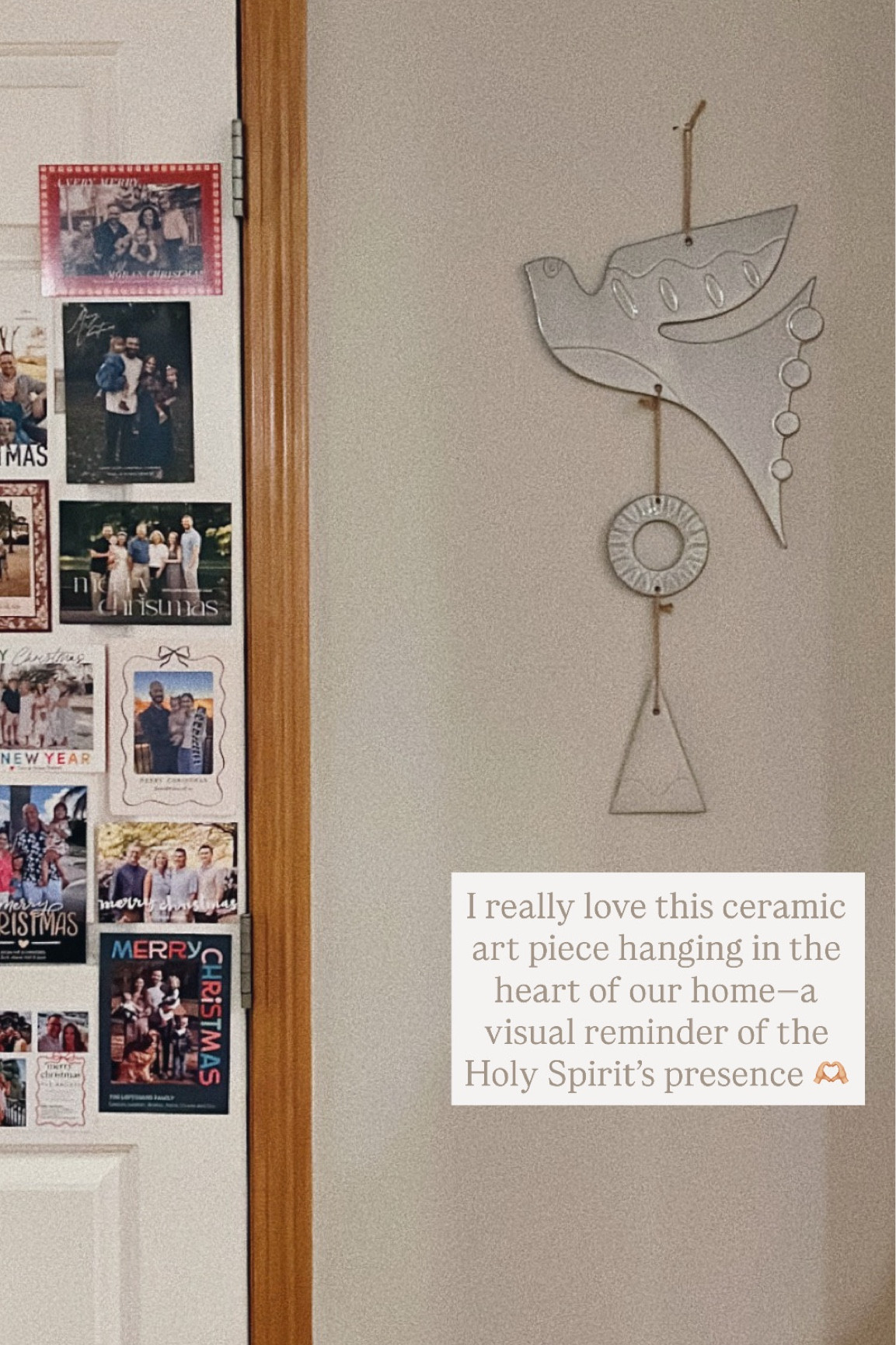 I really love this ceramic art piece hanging in the heart of our home—a visual reminder of the Holy Spirit’s presence 🫶🏼 

#LTKHome #LTKFindsUnder100