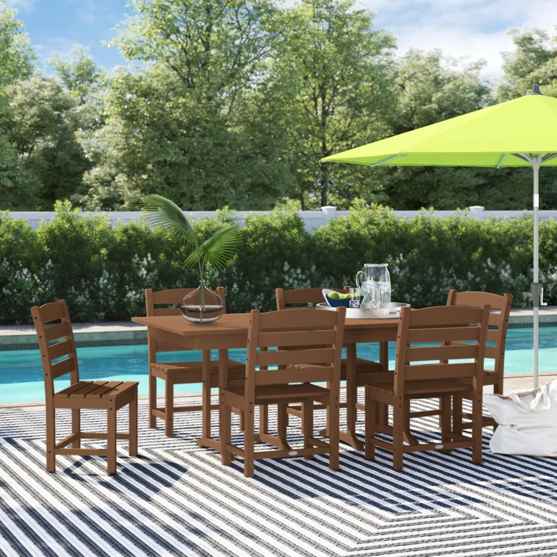 POLYWOOD x Sol 72 7-Piece Traditional Dining Set | Wayfair North America