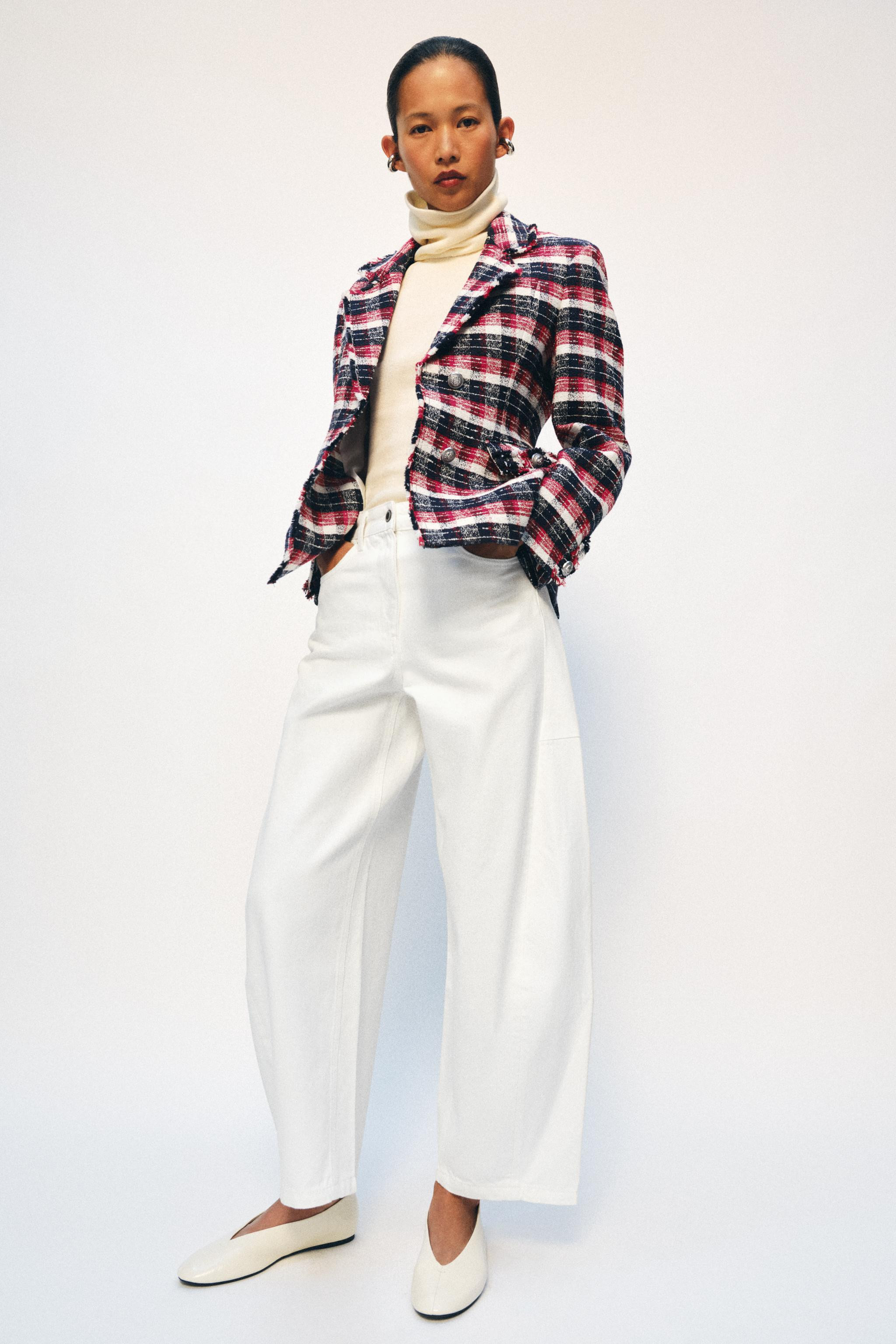 LEATHER BALLET FLATS | Zara US