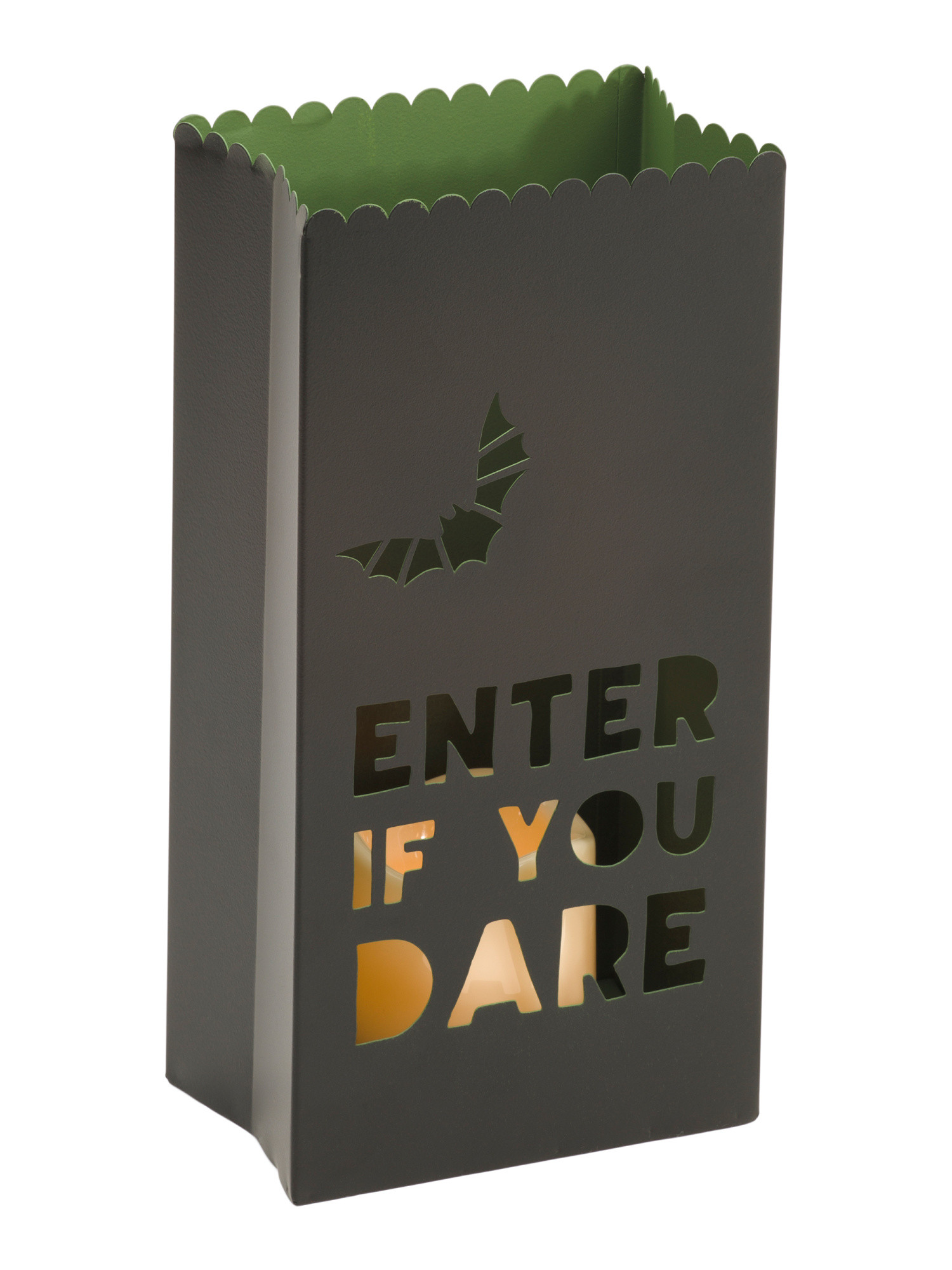 Led Enter If You Dare Cut Out Lantern | Marshalls