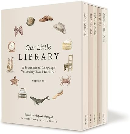 Our Little Library Vol. 2: First 100 Words Board Book Box Set, including Ocean Animals, Safari An... | Amazon (US)