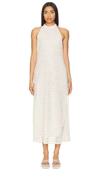 Chloe Dress in Crochet Sequins Off White | Revolve Clothing (Global)