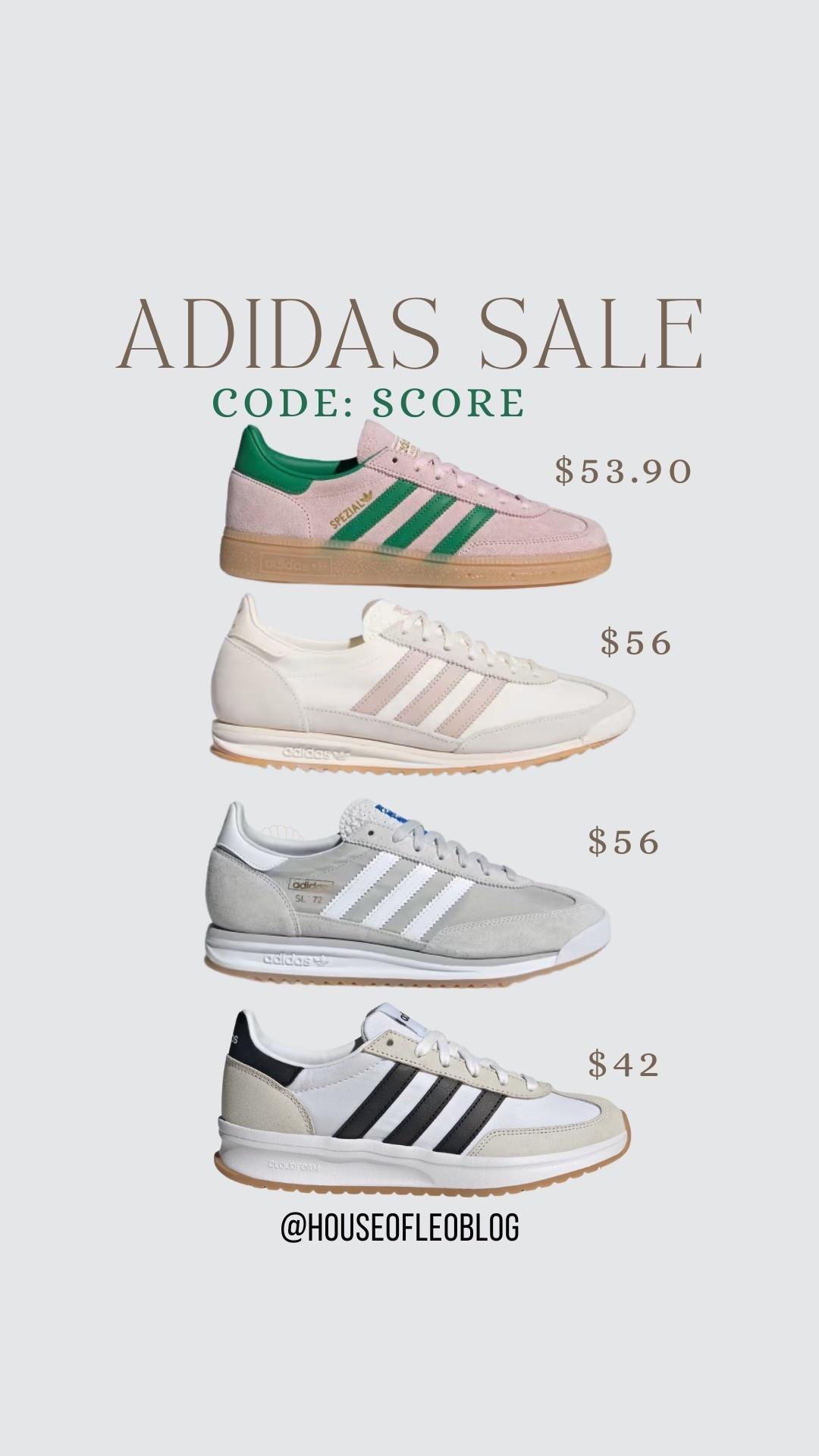 Code: SCORE. Adidas sneakers

#LTKSaleAlert