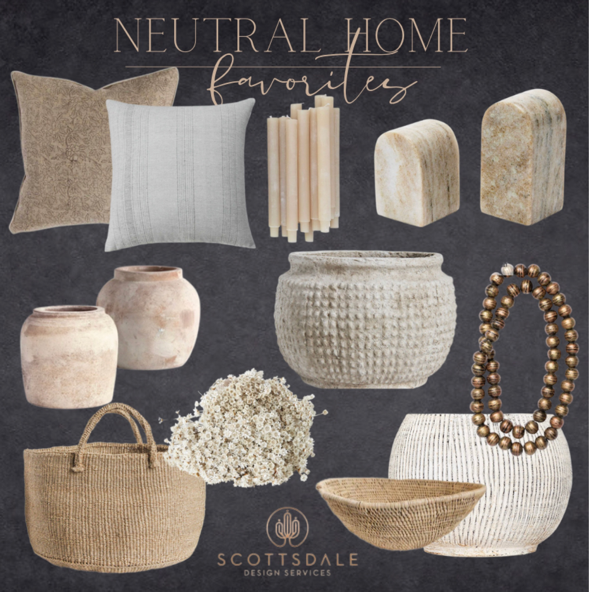 Neutral home favs🤍

Home decor, neutral throw pillow, wood beads, planter, pot, book ends, star flower, vase, dried flower, woven basket, taper candles, decorative bowl

#LTKFind #LTKhome #LTKunder50