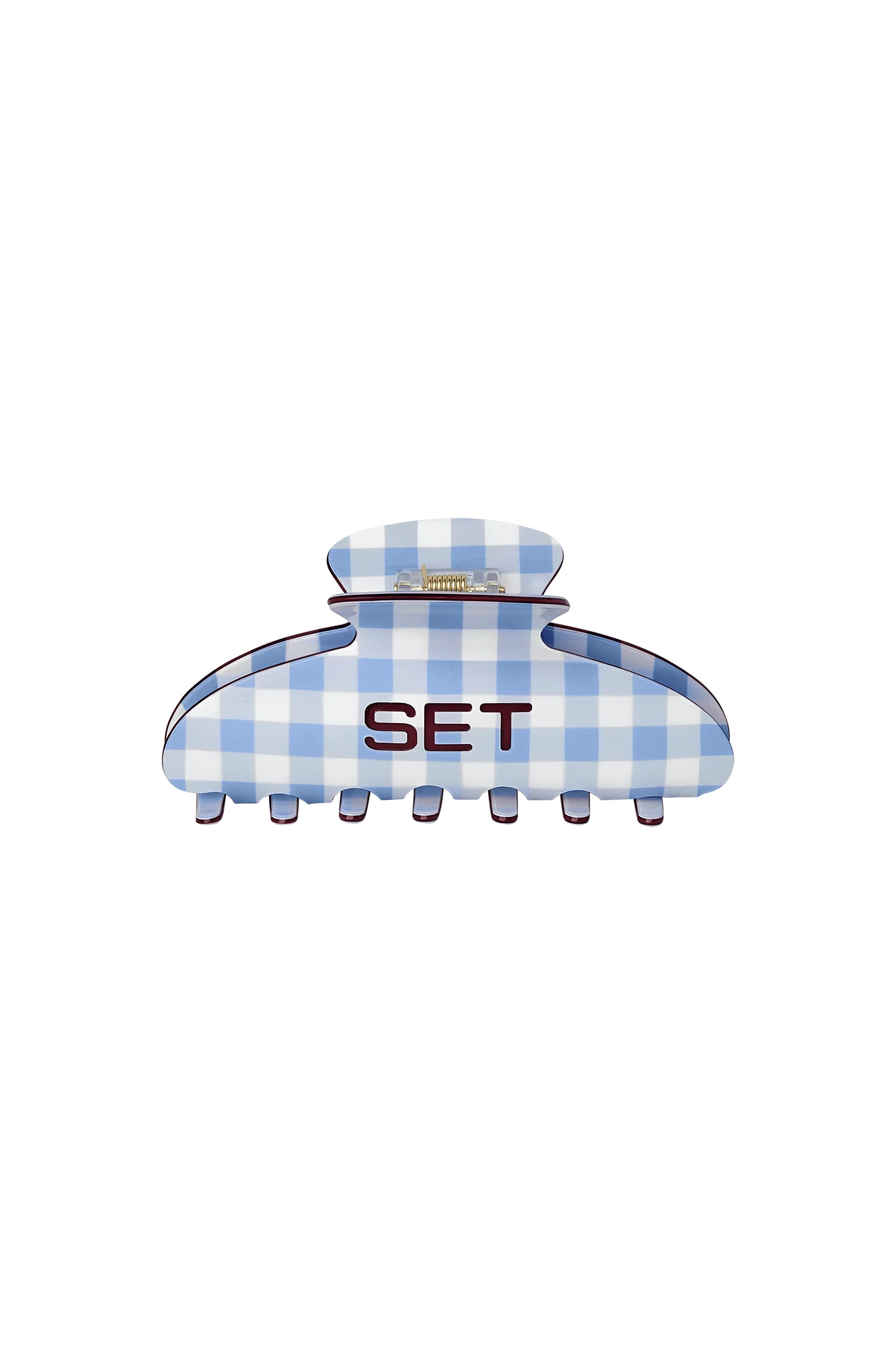 SET GINGHAM CLAW CLIP - COASTER | SET Active