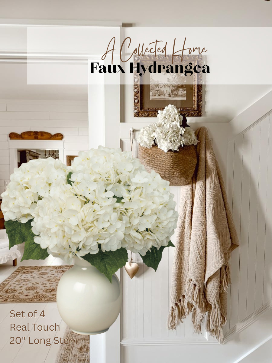 I can't get enough of faux hydrangeas in our home. They add so much charm to any space. 

 #LTKSeasonal #LTKHome