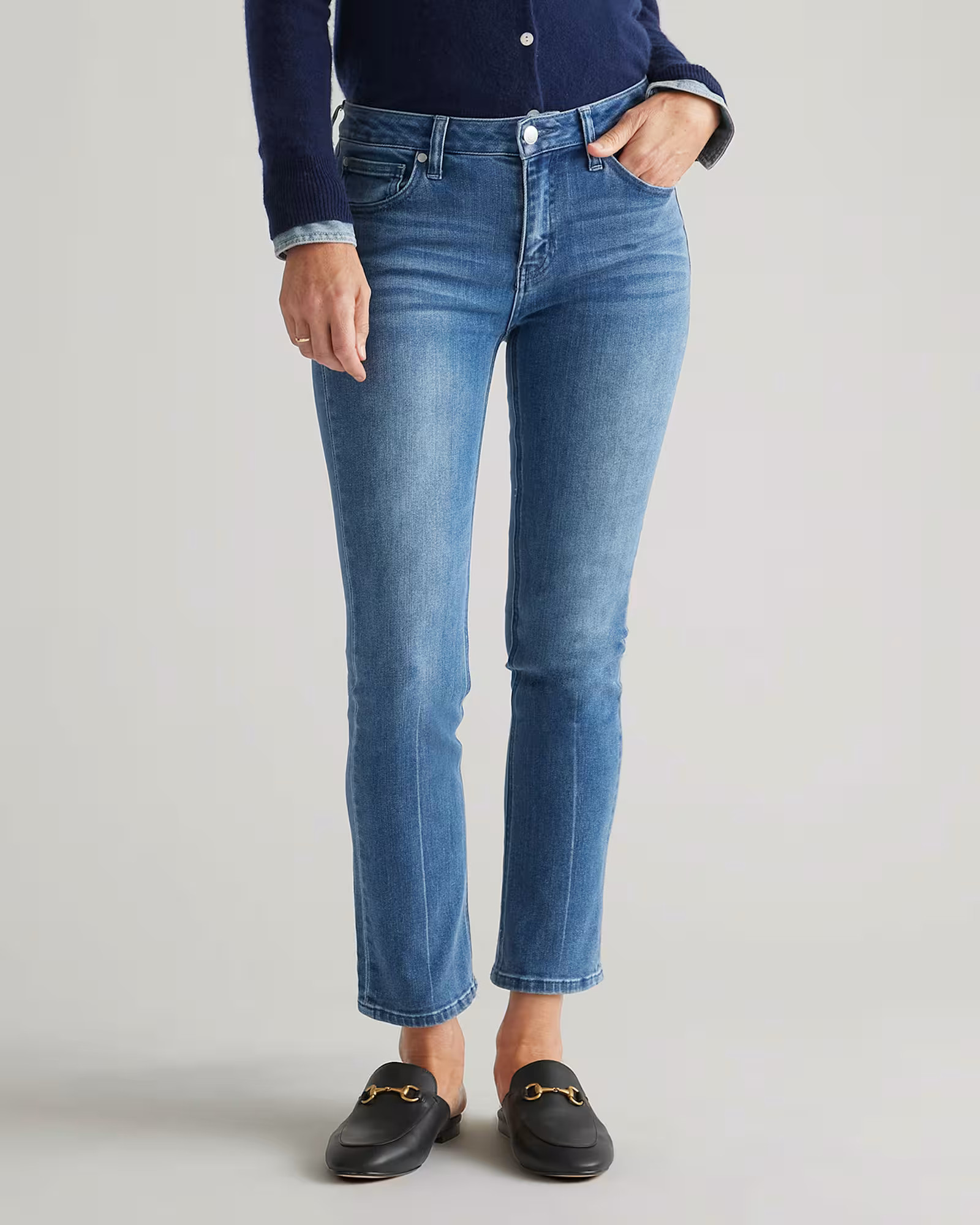 Luna Stretch Slim Straight Jeans | Quince