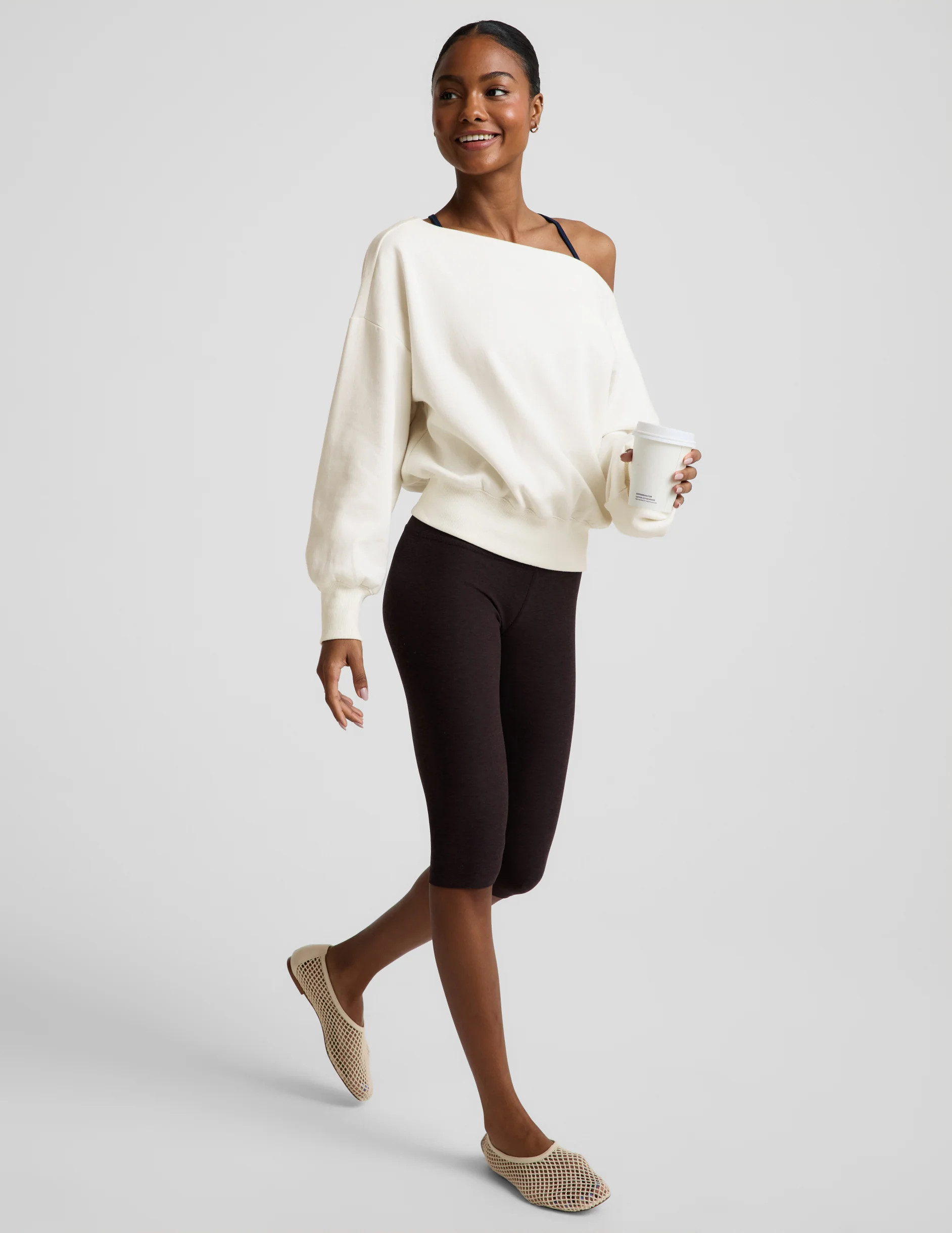 LuxeFleece 2.0\u2122 Off The Shoulder Sweatshirt | Beyond Yoga | Beyond Yoga