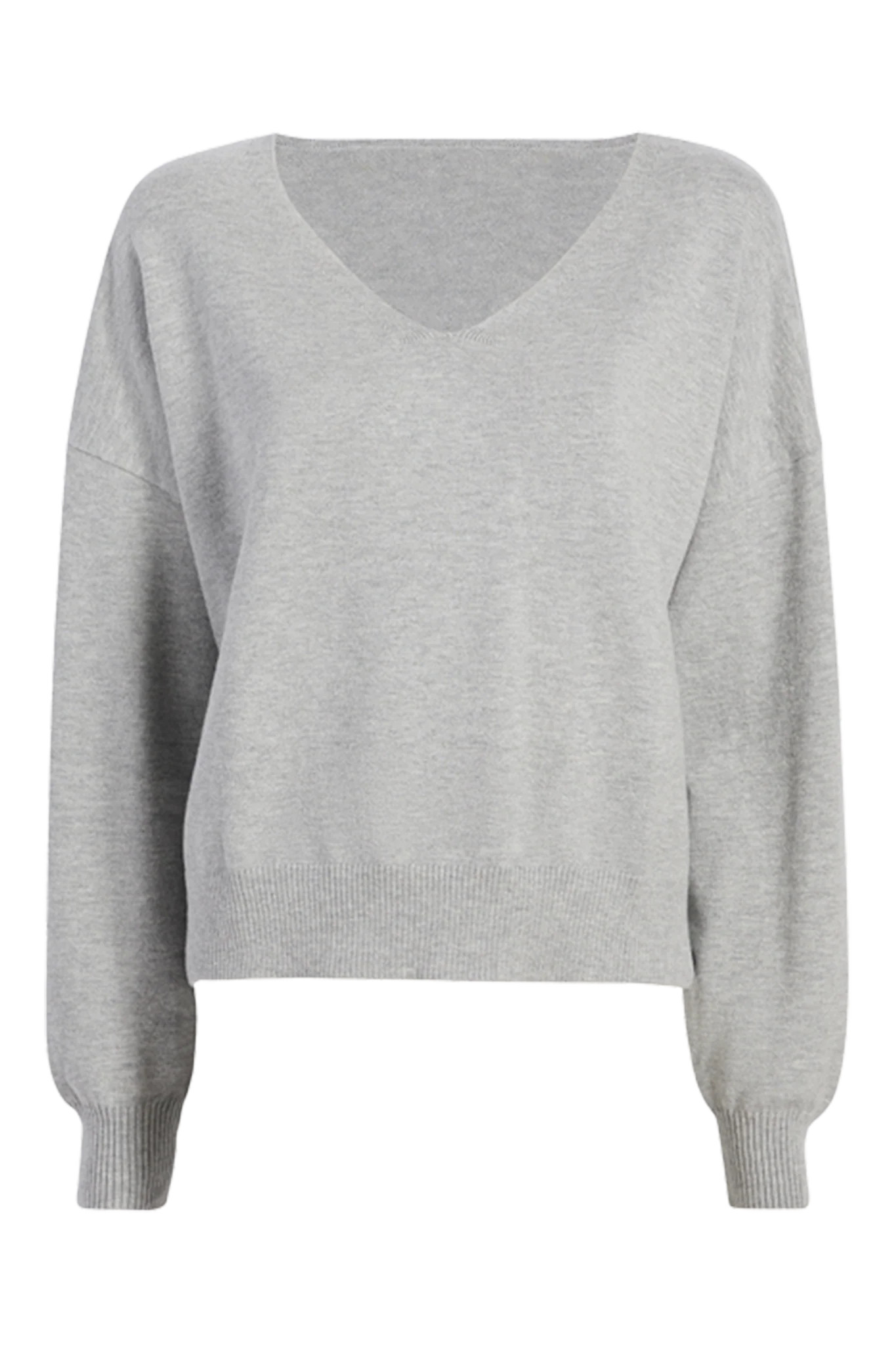 Luxe Knit V-Neck Sweater | Black | Nuuds US