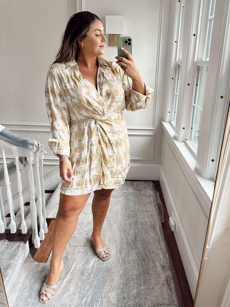 Needs a little steaming but I love this lightweight dress for a summer date night look. Sized up to XXL for a little extra length (runs short). Use CARALYN at Dolce Glow. 

#LTKStyleTip #LTKMidsize #LTKSeasonal