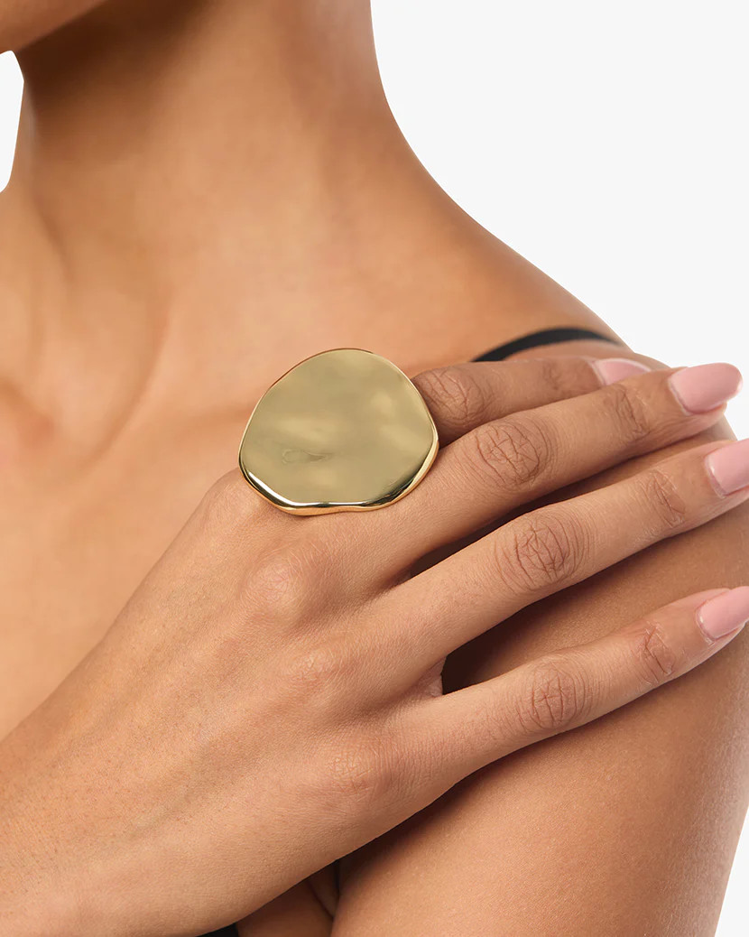 Hammered Plate Ring | We Wore What