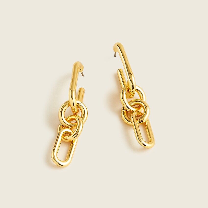Mixed link chain drop earrings | J.Crew US