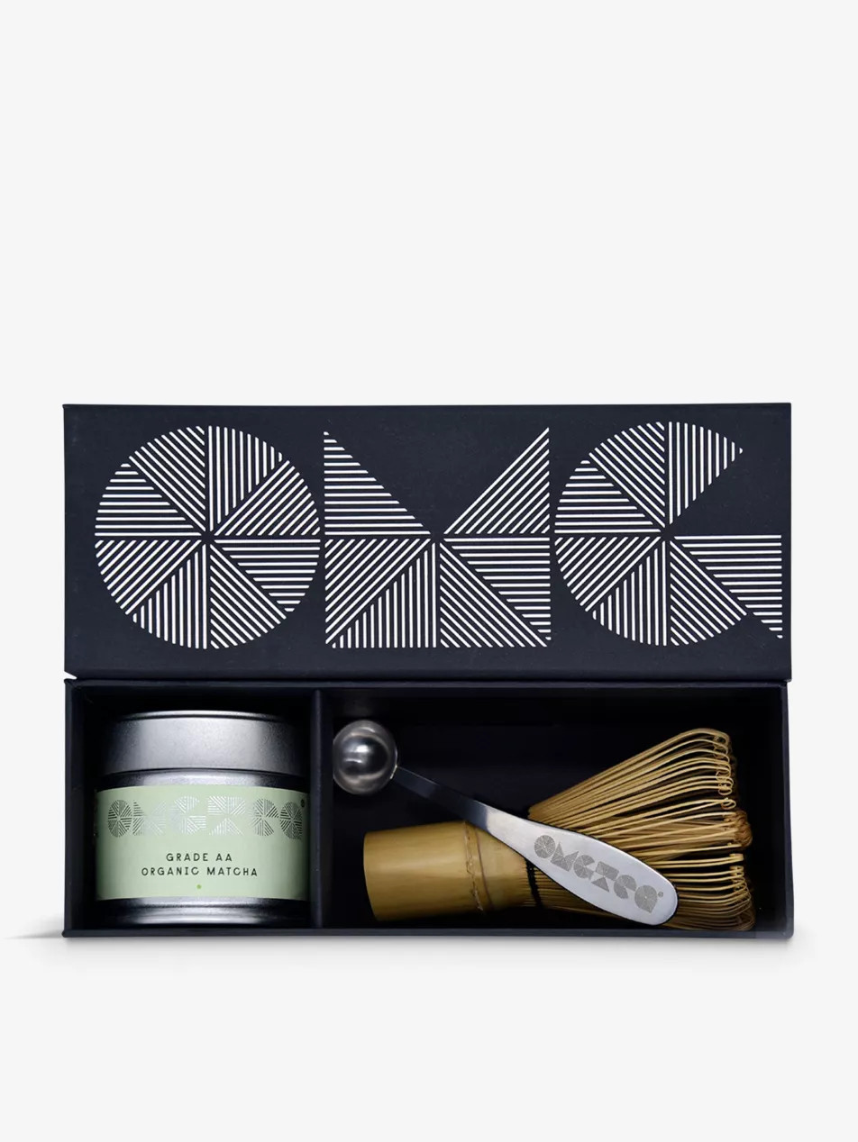 AA high-grade matcha green tea and bamboo whisk and spoon gift set | Selfridges
