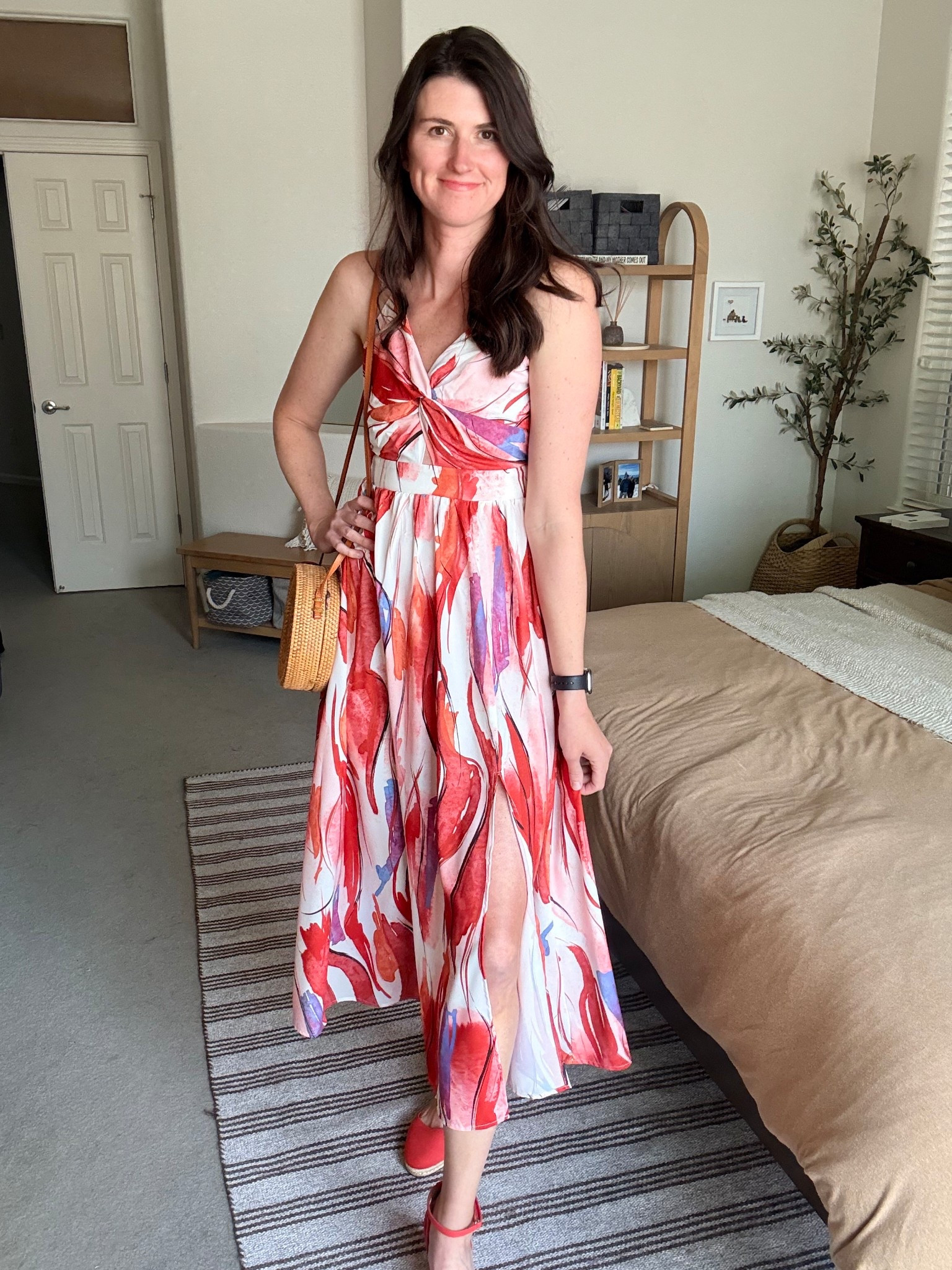 This dress flowed perfectly! There is a peekaboo cut out on the top. The colors are stunning. Ready for vacay! I’m wearing a medium. 

#LTKootd #LTKOver40 #LTKTall