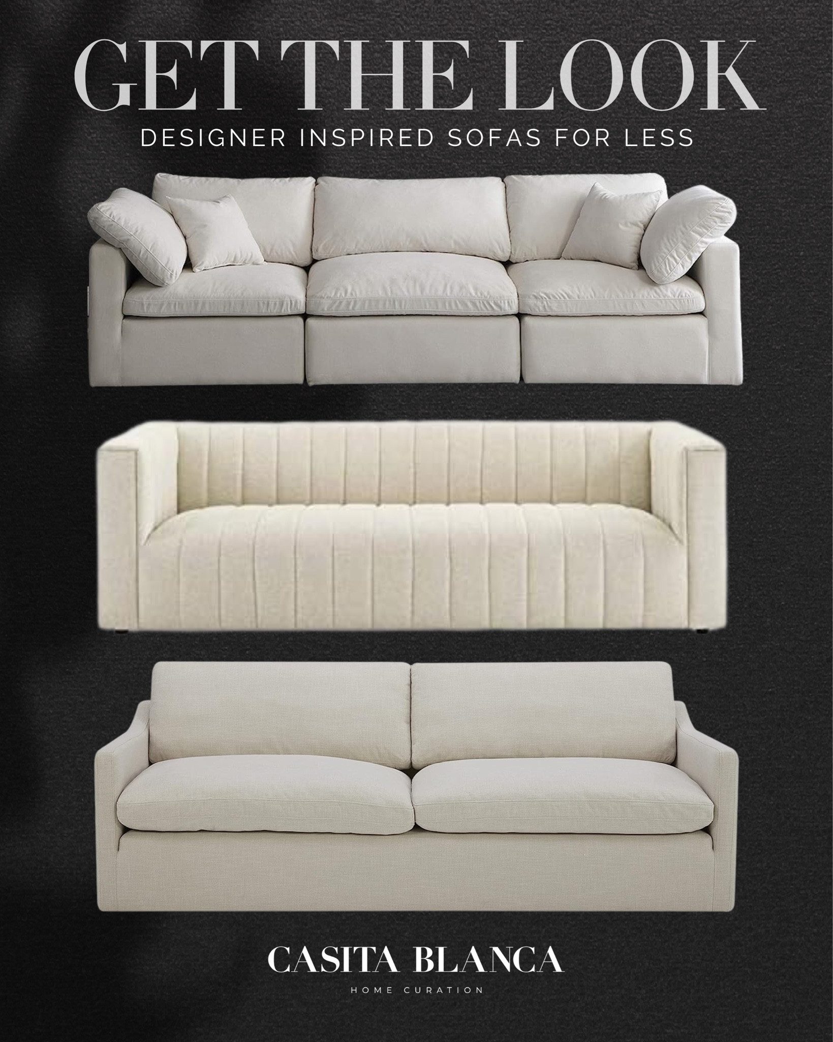 Amazon sofas that are designer inspired but affordable / budget friendly! 

Amazon, Rug, Home, Console, Amazon Home, Amazon Find, Look for Less, Living Room, Bedroom, Dining, Kitchen, Modern, Restoration Hardware, Arhaus, Pottery Barn, Target, Style, Home Decor, Summer, Fall, New Arrivals, CB2, Anthropologie, Urban Outfitters, Inspo, Inspired, West Elm, Console, Coffee Table, Chair, Pendant, Light, Light fixture, Chandelier, Outdoor, Patio, Porch, Designer, Lookalike, Art, Rattan, Cane, Woven, Mirror, Luxury, Faux Plant, Tree, Frame, Nightstand, Throw, Shelving, Cabinet, End, Ottoman, Table, Moss, Bowl, Candle, Curtains, Drapes, Window, King, Queen, Dining Table, Barstools, Counter Stools, Charcuterie Board, Serving, Rustic, Bedding, Hosting, Vanity, Powder Bath, Lamp, Set, Bench, Ottoman, Faucet, Sofa, Sectional, Crate and Barrel, Neutral, Monochrome, Abstract, Print, Marble, Burl, Oak, Brass, Linen, Upholstered, Slipcover, Olive, Sale, Fluted, Velvet, Credenza, Sideboard, Buffet, Budget Friendly, Affordable, Texture, Vase, Boucle, Stool, Office, Canopy, Frame, Minimalist, MCM, Bedding, Duvet, Looks for Less

#LTKFind #LTKhome #LTKsalealert