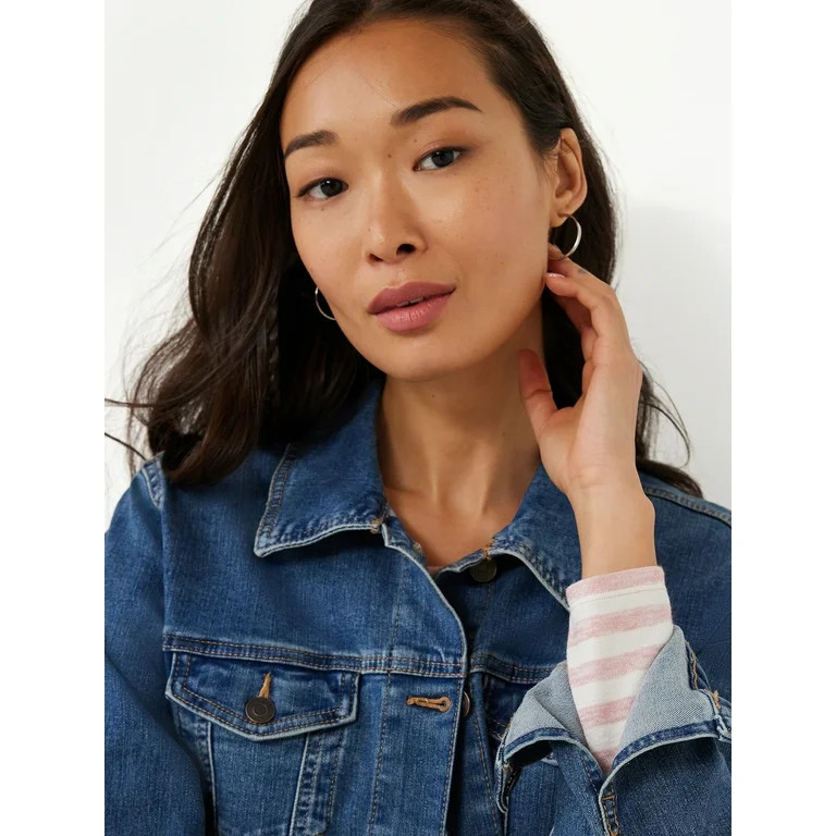 Time and Tru Women's Denim Jacket, Sizes XS-XXXL | Walmart (US)