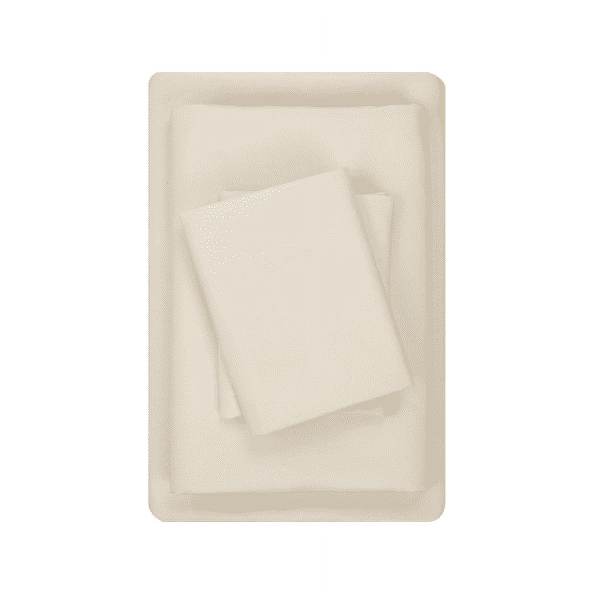 Mainstays Basics Adult Microfiber Value Sheet Set, Twin, Fresh Ivory, 3 Piece | Walmart (US)