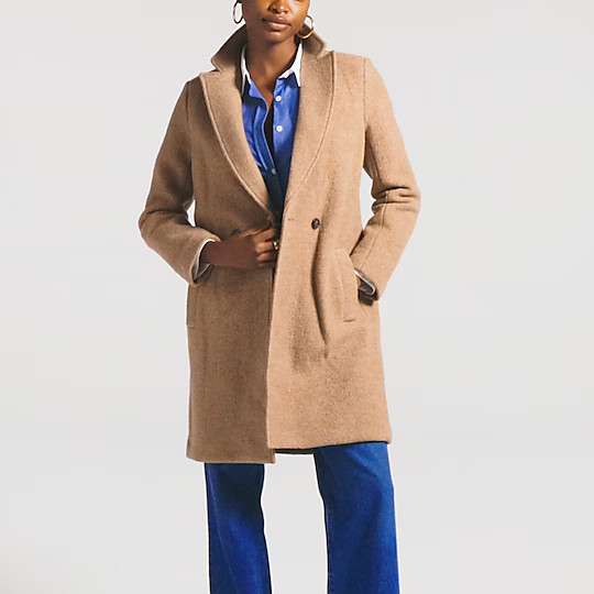 New Daphne topcoat in Italian boiled wool | J. Crew US