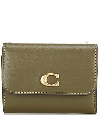 COACH Essential Card Holder Bifold Wallet - Olive | Dillard's