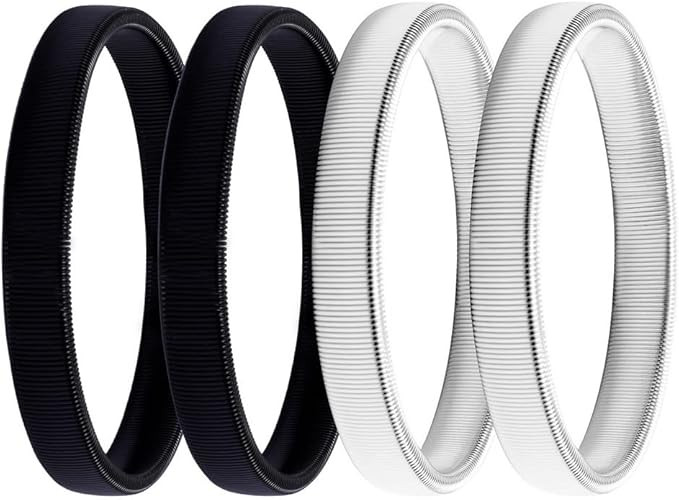 4 Pcs Shirt Sleeve Holders,Adjustable Anti-slip Metal Stretchy Garter Elastic Armbands | Amazon (UK)