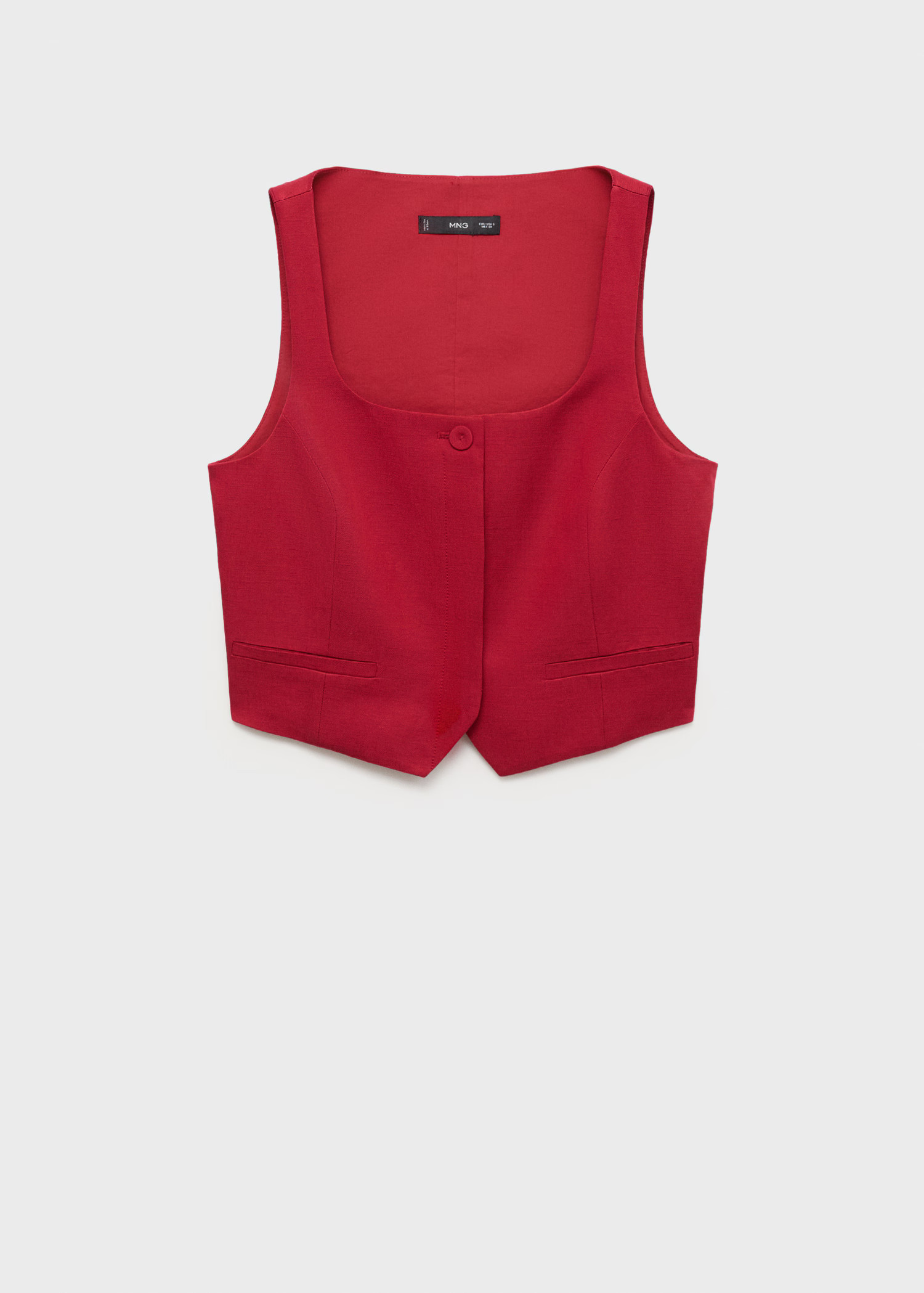 Linen-blend suit waistcoat - Women | MANGO United Kingdom | MANGO (UK)