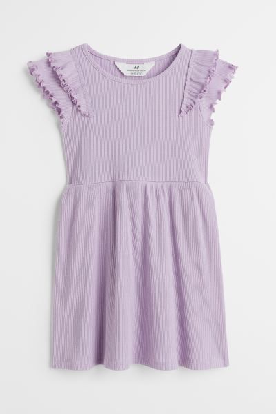 Flutter-sleeved Cotton Dress | H&M (US + CA)