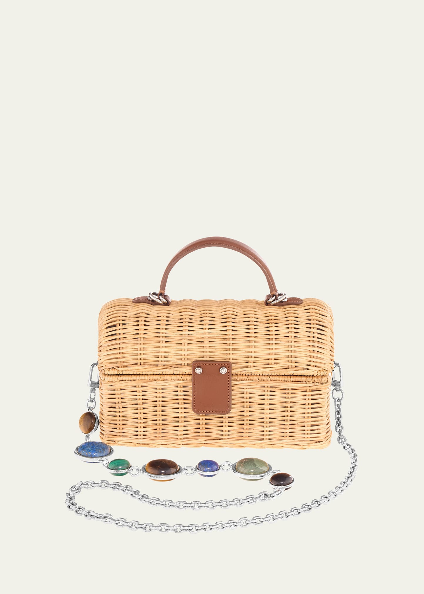 Judith Leiber Couture Isla Rattan Basket Top-Handle Bag | Bergdorf Goodman