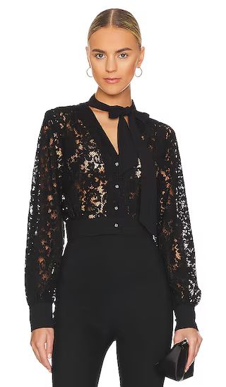 Lace Blouse in Black | Revolve Clothing (Global)