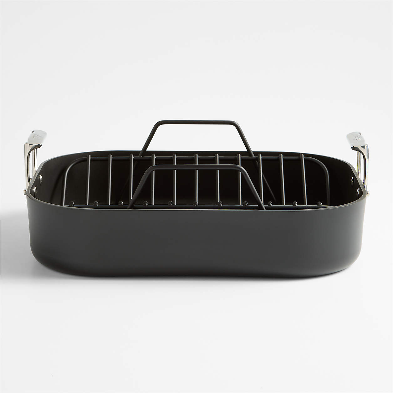 All-Clad HA1 Expert 17.5" Non-Stick Roasting Pan with Rack + Reviews | Crate & Barrel | Crate & Barrel