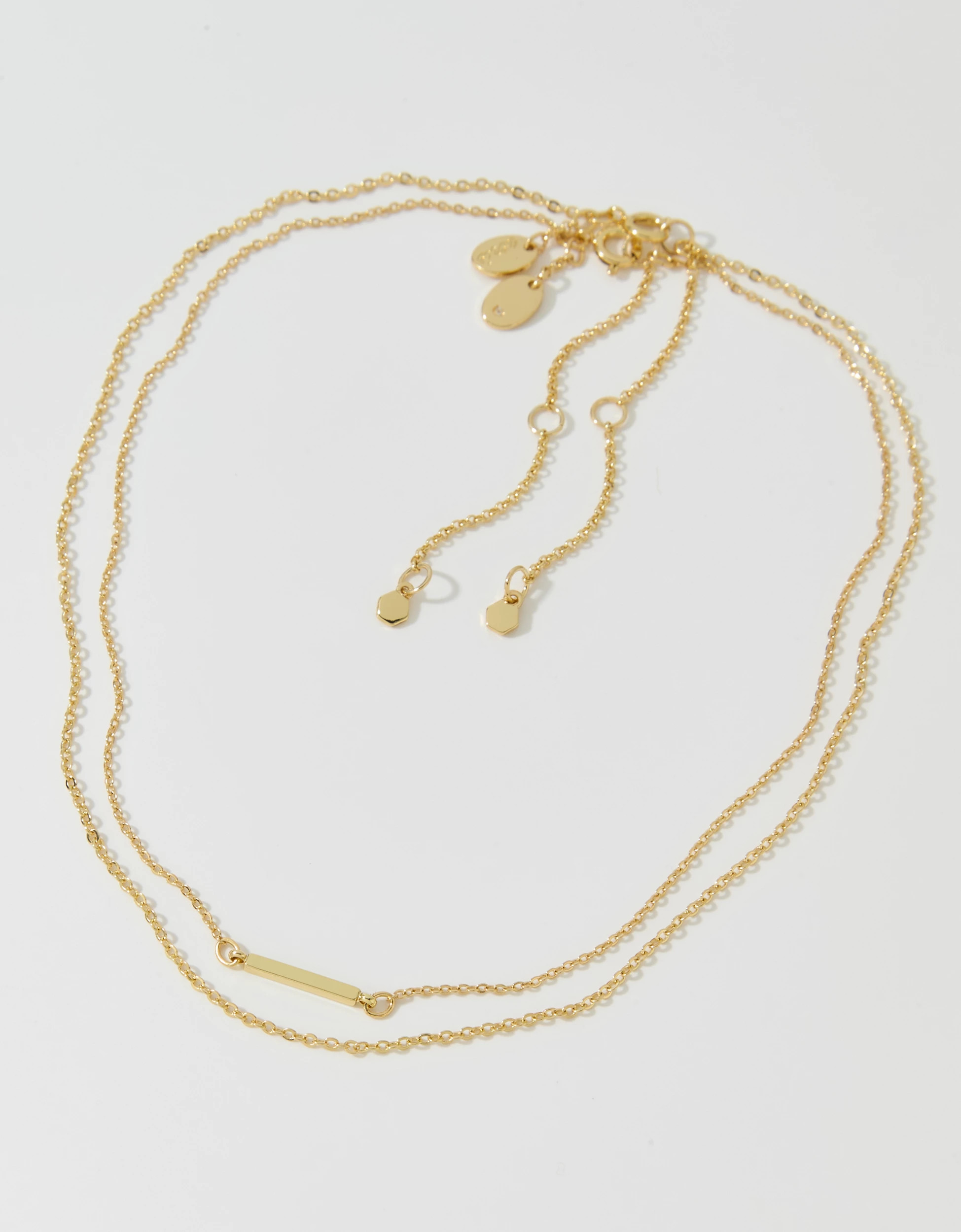 Aerie Dainty Bar Necklace 2-Pack | Aerie