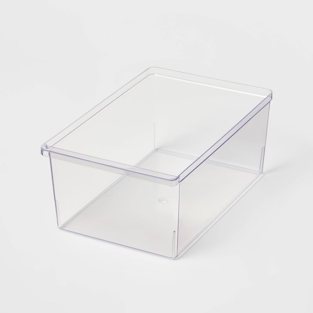 6" x 14.5" x 9.1" Storage Bin Clear - Brightroom™ | Target
