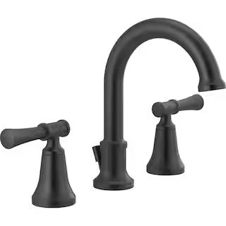 DeltaChamberlain 8 in. Widespread 2-Handle Bathroom Faucet in Matte Black528(317)Questions & Answ... | The Home Depot