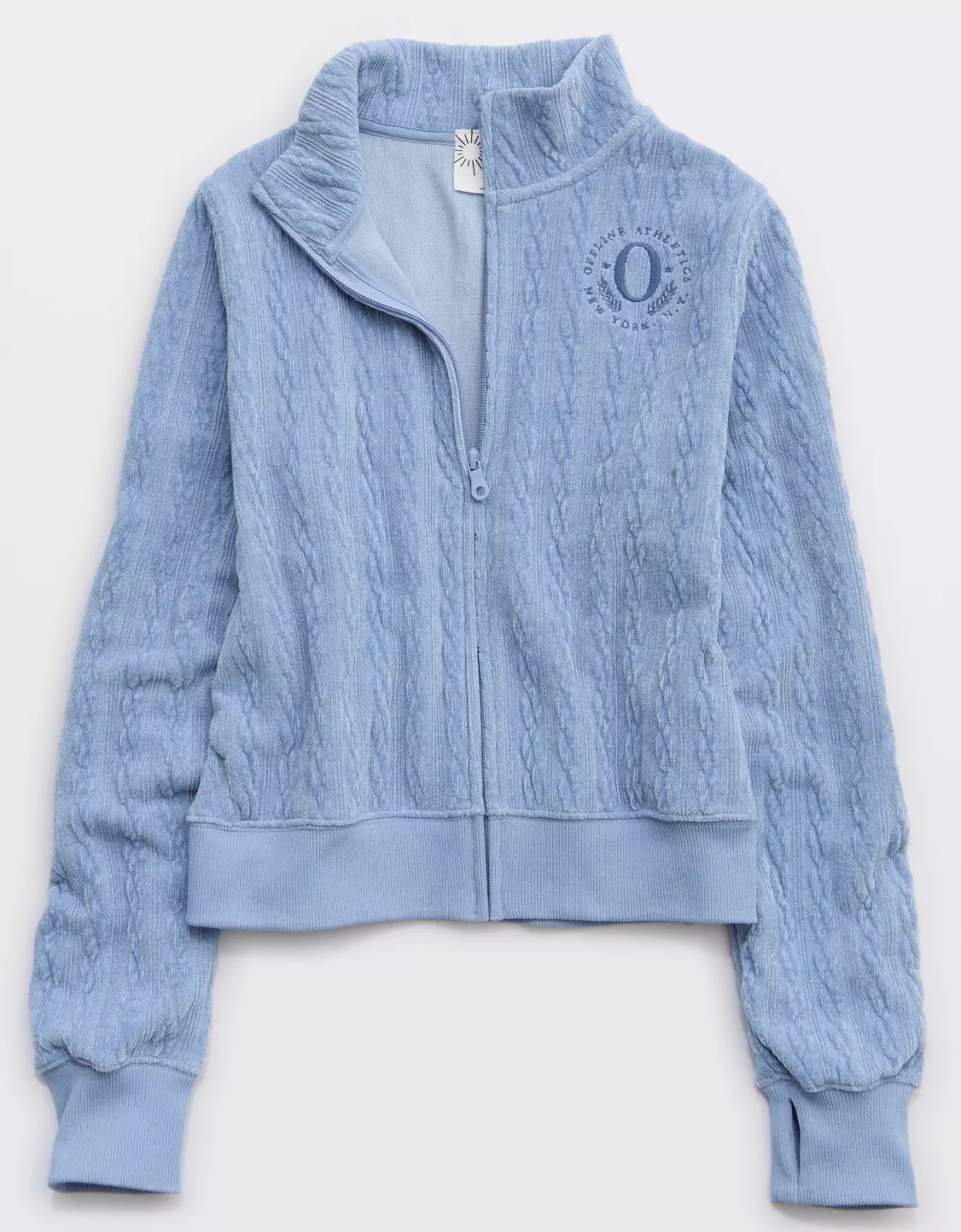 OFFLINE By Aerie Cable Lounge Full Zip | Aerie