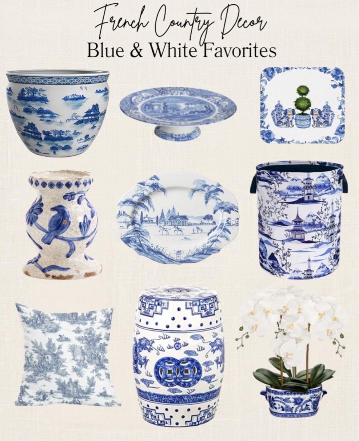 There's something timeless about blue and white decor. Whether you're styling a kitchen counter, refreshing a bookshelf, or adding the perfect finishing touch to a coffee table, these classic pieces never go out of style.

I've gathered some of my favorite small blue and white decor finds that bring effortless French country charm and European-inspired style to any room. They're the kind of pieces you'll enjoy season after season—and they also make thoughtful housewarming, hostess, birthday, or holiday gifts for anyone who loves timeless home decor.

Save this post for your next home refresh or gift idea, and shop all of my favorites through the link!

#LTKHome #BlueAndWhiteDecor #FrenchCountry #FrenchCountryDecor #TraditionalHome #EuropeanInspired #CollectedHome #HomeDecor #DecorInspiration #ClassicHome #TimelessStyle #GiftIdeas #HousewarmingGift #HostessGift #AmazonHomeFinds #ShelfStyling #HomeAccessories #AffordableDecor #LTKFinds #GiftInspiration