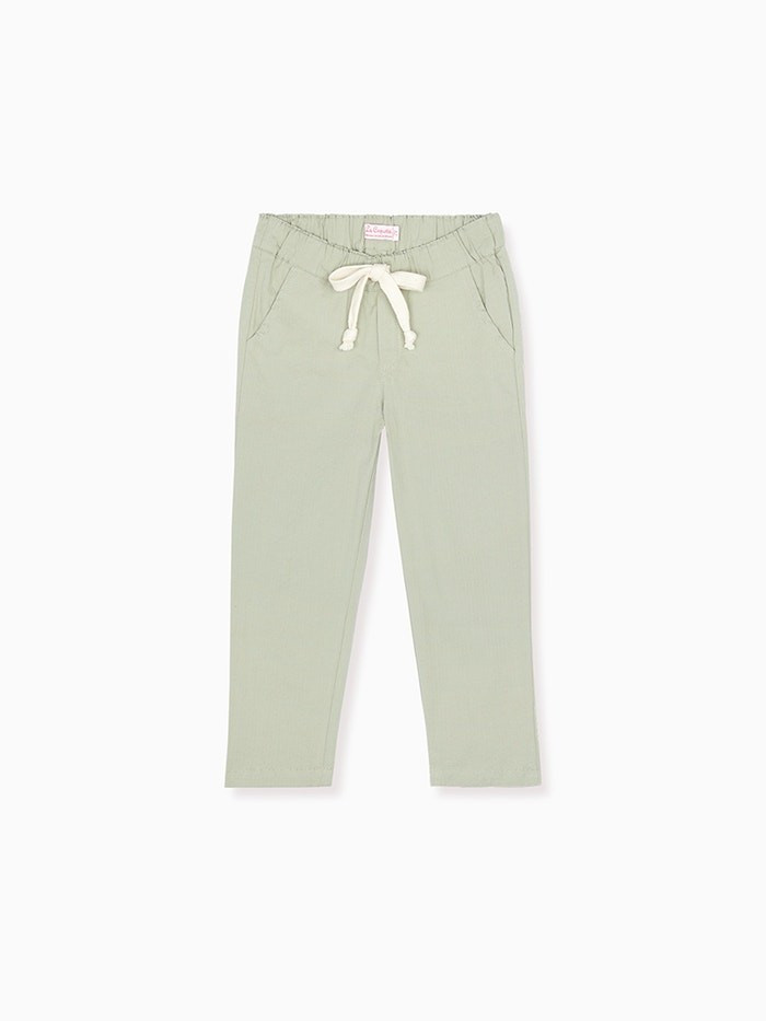 Green Andreas Boy Trousers | La Coqueta