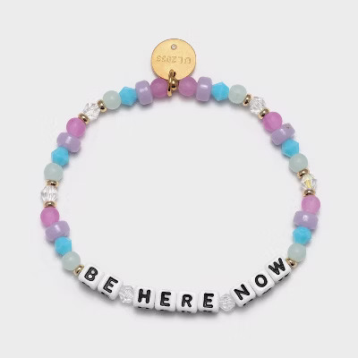 Little Words Project Be Here Now Beaded Bracelet - Blue/Pink | Target