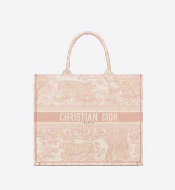 Dior Book Tote Pink Toile de Jouy Embroidery | DIOR | Dior Beauty (US)