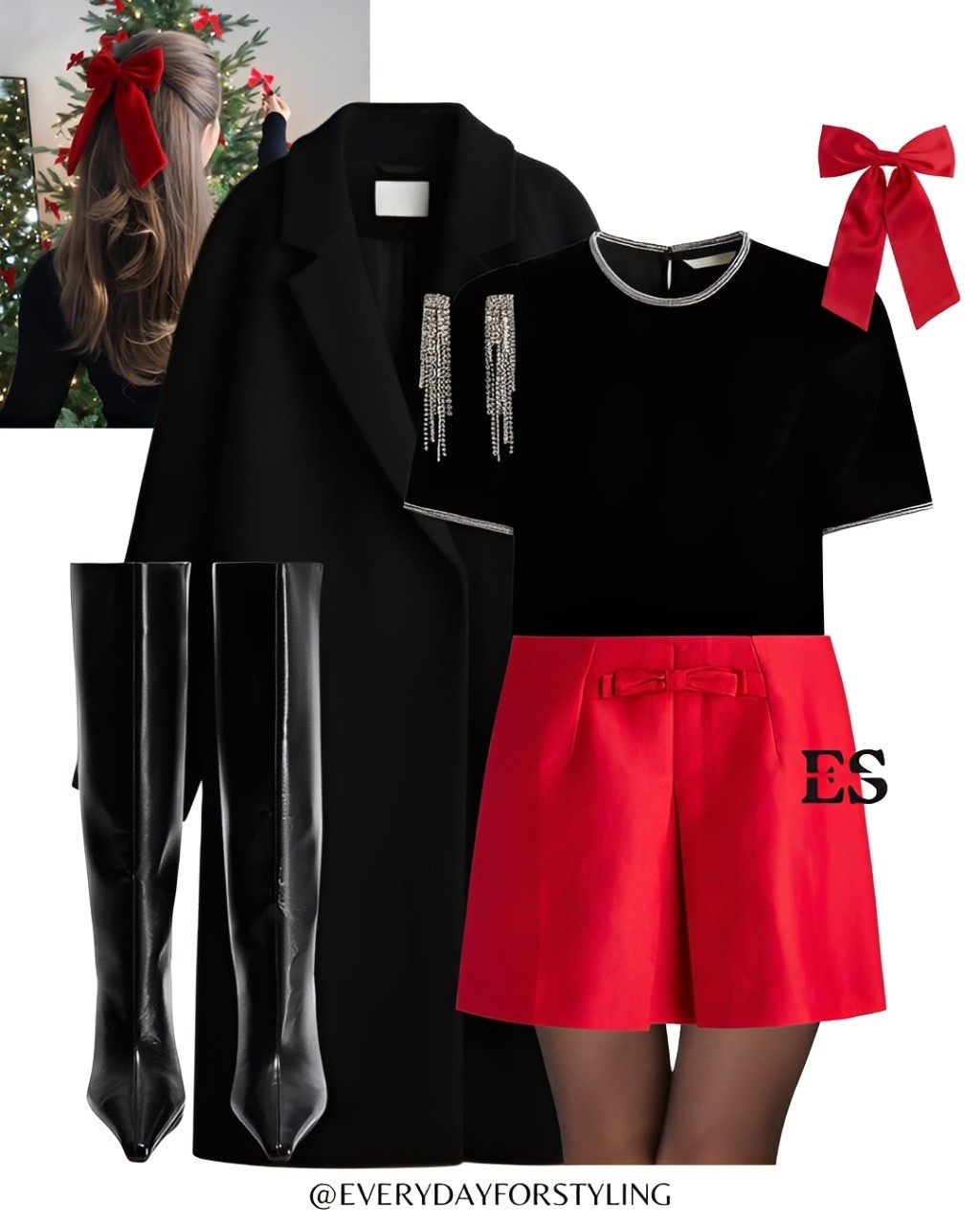 Full Outfit 15% OFF from H&M SALE‼️ Christmas Outfit Inspo ✨🎄

[ holiday outfit idea, christmas outfit inspo, h&m new in, festive fashion edit, h&m sale, winter party look, chic holiday style, classy christmas outfit, velvet top styling, red mini skirt outfit, black knee boots style, timeless party style, holiday dressing ideas, everydayforstyling ] 

#EverydayForStyling, christmasoutfit, #holidaystyle, #winterfashion2025, #outfitinspo, #quietluxury, #festivestyle, #hmnewin, #partyoutfitideas, #styleedit, #partyoutfits  

#LTKCyberWeek #LTKHoliday #LTKParties