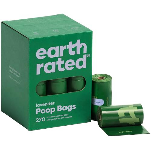 Earth Rated Poop Bags for Dogs, Guaranteed Leak Proof and Extra Thick Waste Bag Refill Rolls, Lavender Scented, 270 Bags | Amazon (US)