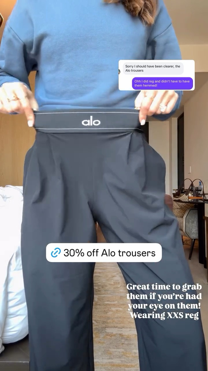 My travel must haves! My travel essentials. Alo trouser pants in XXS, 30” inseam. Wrinkle resistant and so cute! My travel outfit of the day. Airport outfit. Casual outfit. Comfortable outfit. Adidas samba Jane - run a little bit big, but I did not size down because you can tighten the strap! Super comfy!

#LTKootd #LTKTravel #LTKPetite