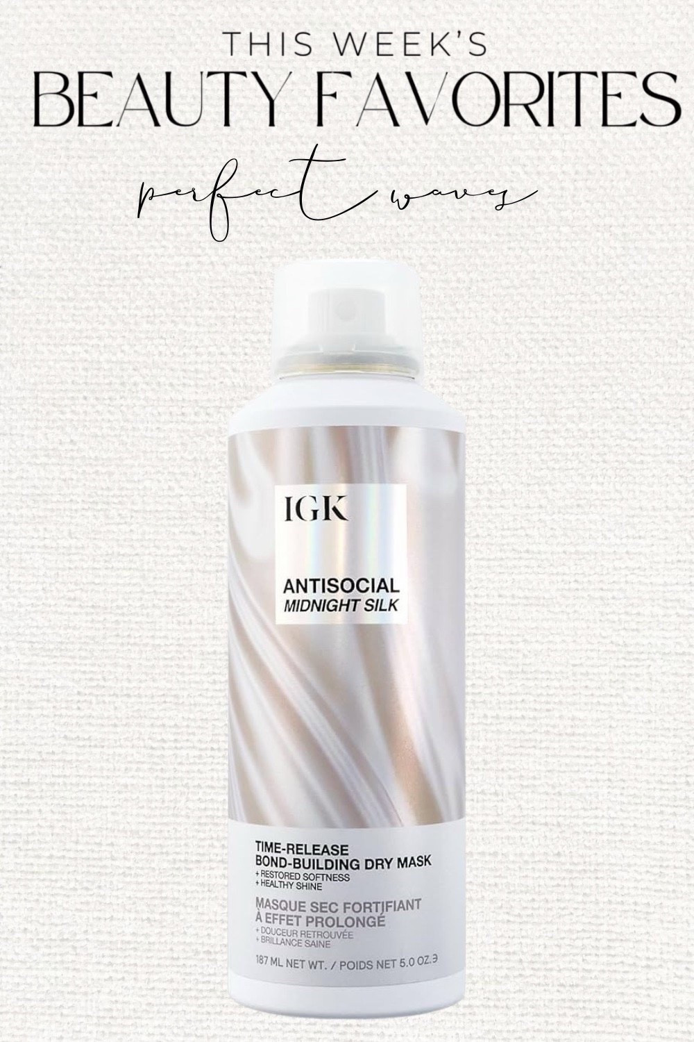 Igk leave in mask 

#LTKBeauty #LTKgrwm #LTKSpringSale