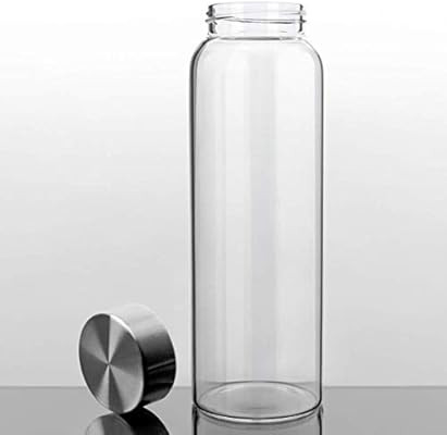 Kablo 32 oz Glass Water Bottle, 100% Borosilicate Glass, BPA Free, Leak-Proof Stainless Steel Lid... | Amazon (US)