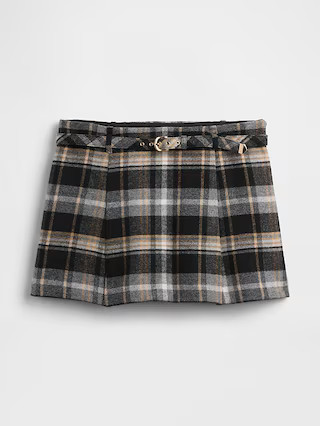 Wool-Blend Pleated Mini Skort | Gap (US)