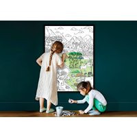 Woodland Animals Jumbo Coloring Page Large Kids Activity Sheet | Etsy (US)